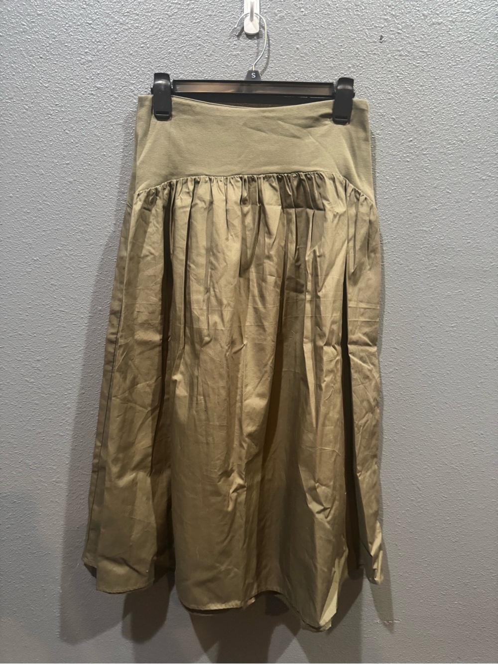 Simply Vera Vera Wang Olive Gathered Skirt